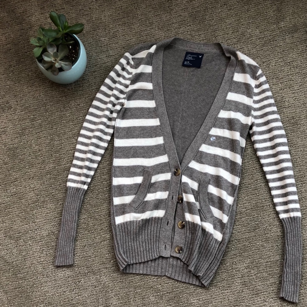 AE Striped Cardigan